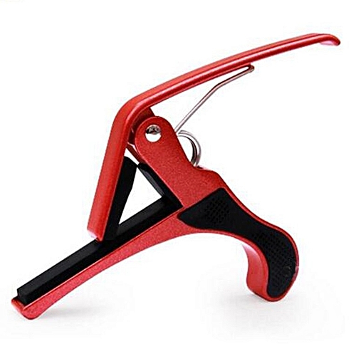 Generic 5 color Aluminium Alloy Capo Tuning 
                            Guitar Ukele
                            Diacritical Clip Tuner Red