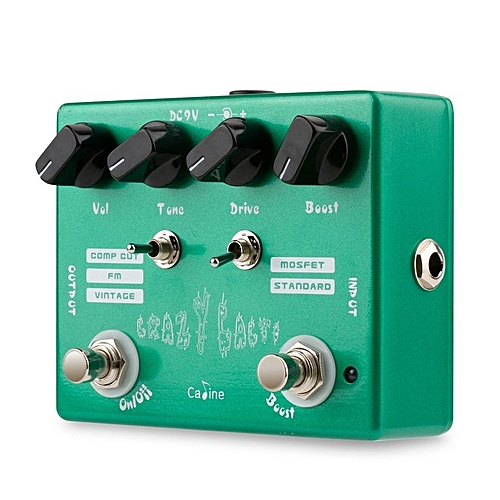 Generic Caline CP-20 Mini Overdrive Effect Pedal 
                                True Byp Musical Instrument Green